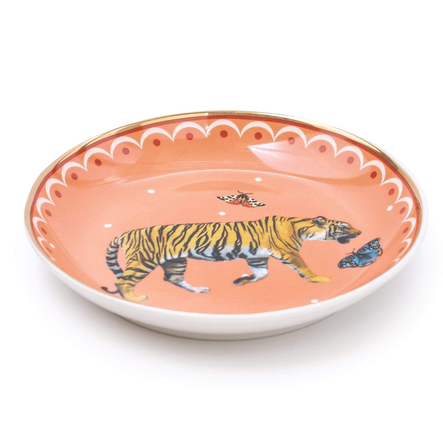 Tiger Peach Trinket Dish