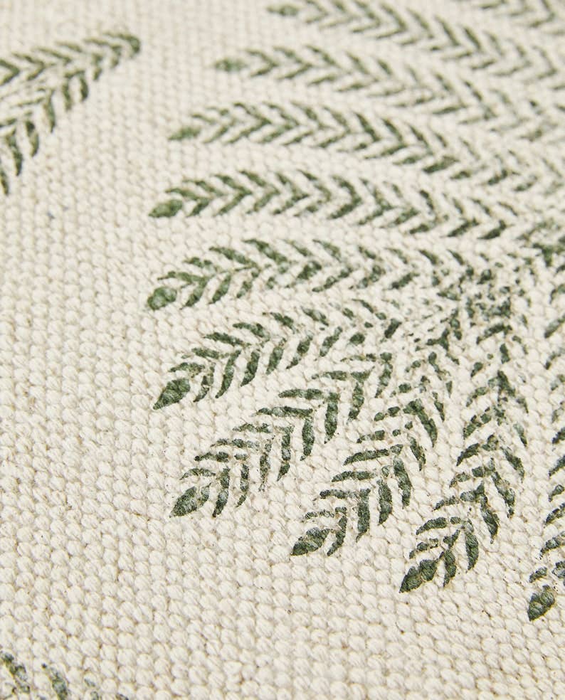 Tropical leaf Rug
