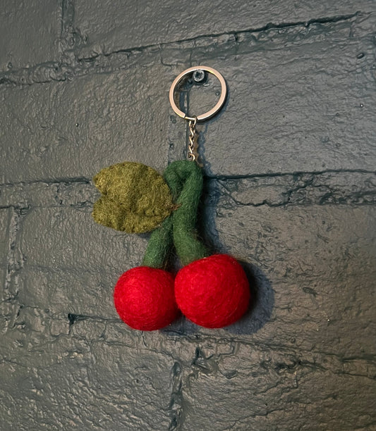Cherry Bag Charm